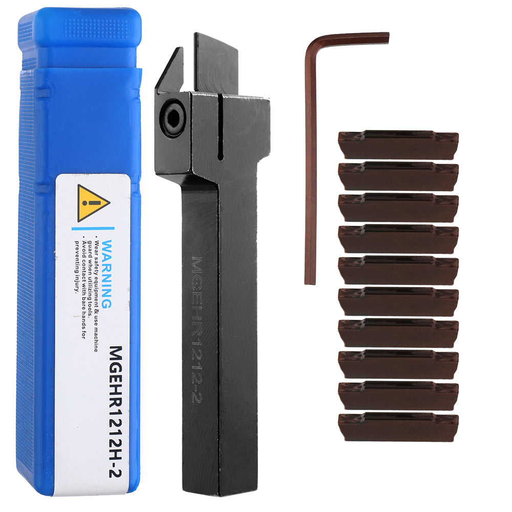 MGEHR1212-2 12x100mm CNC Tool Holder Lathe Fine Processing Tool Accessories10Piece MGMN200Blade