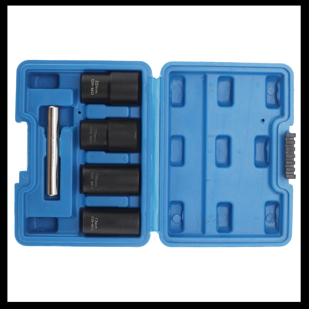 Torque Socket Set Worn Nuts and Locks Remover17,19,21,22mm  Broken Wire Extractor