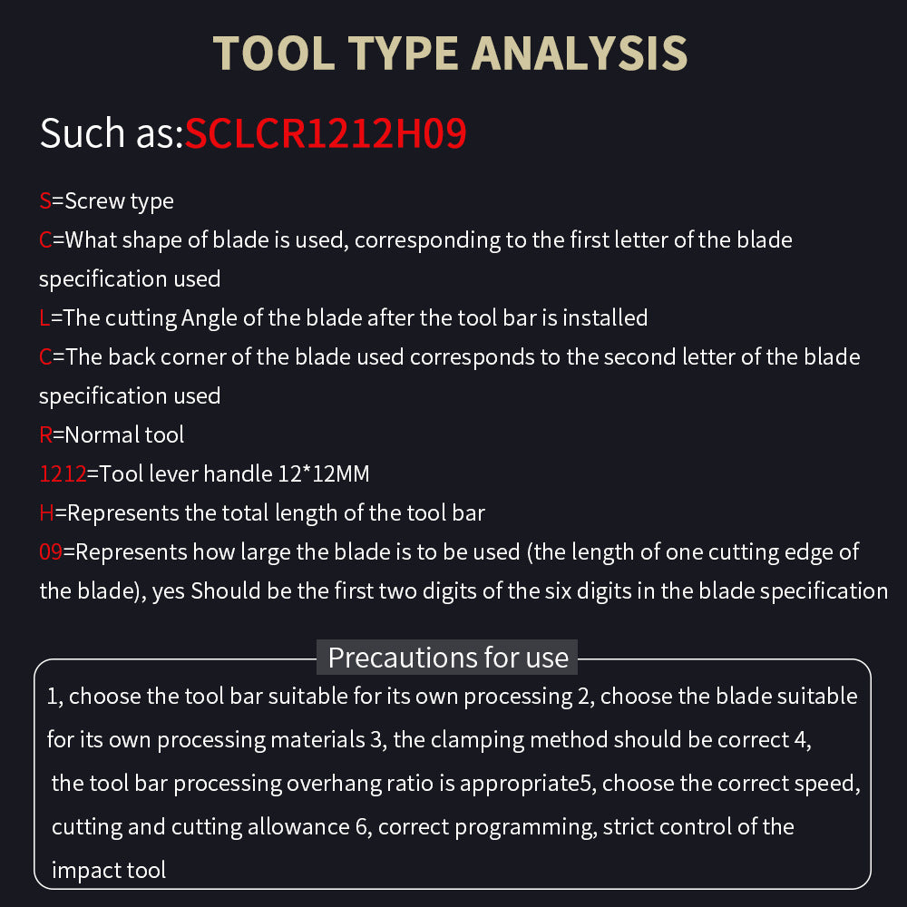 CNC Punching Machine Tool Holder S12M-SCLCR09+SCLCR   SCLCL  SCMCN1212H09 Cutter