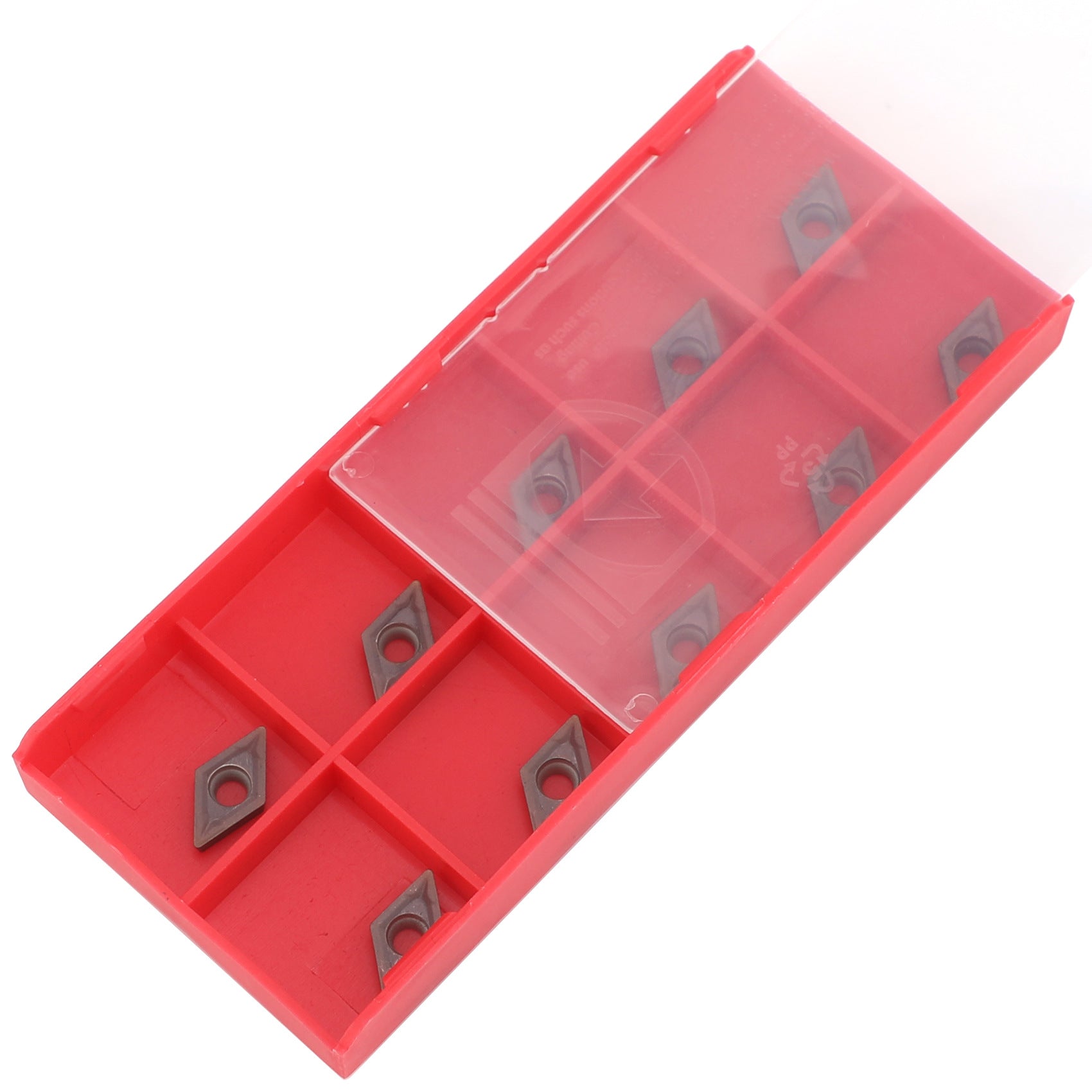 10Piece DCMT0702 EM YBC205 CNC Inserts Purple coating + Matching Wrench