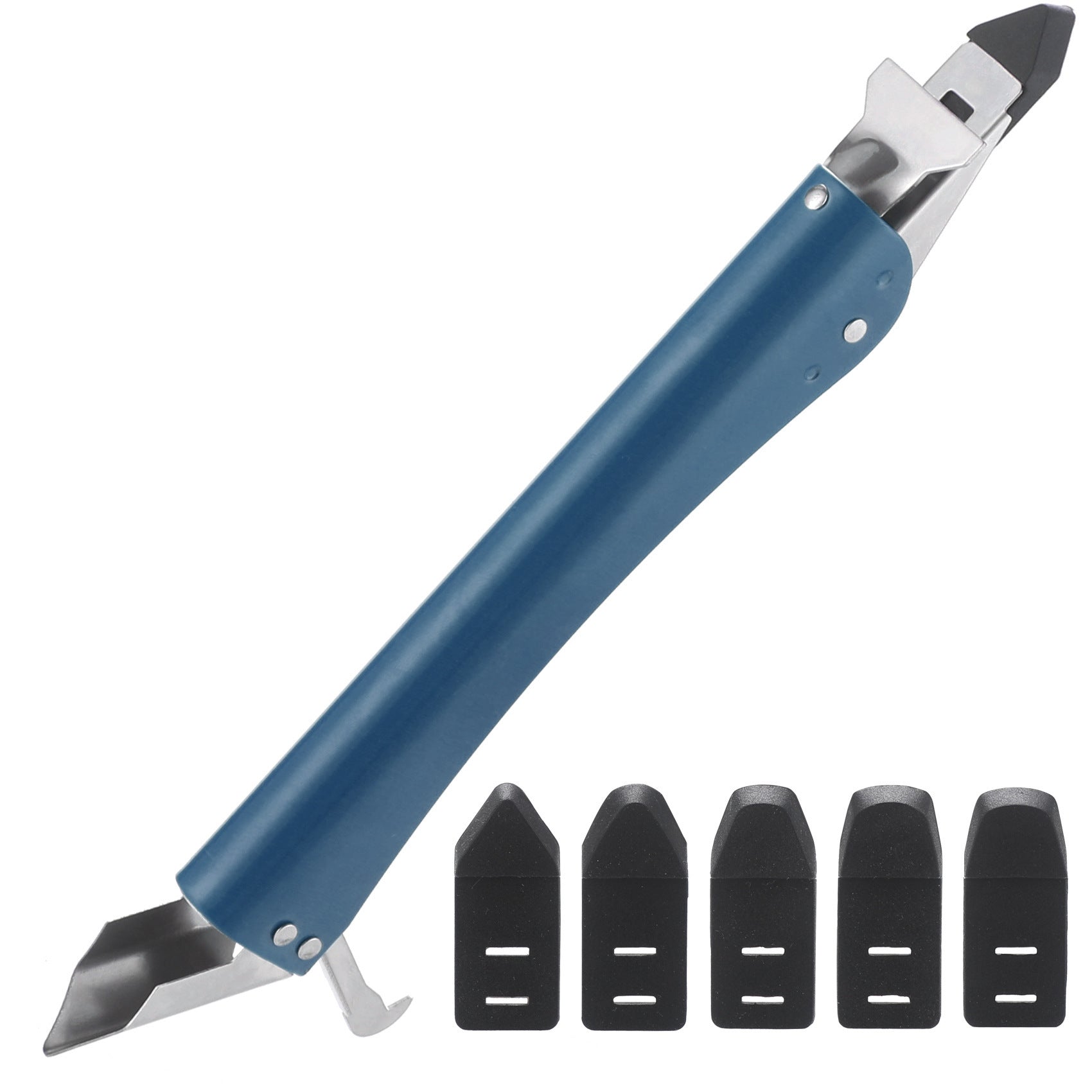 Stainless Steel Scraper Glass Glue Spatula Edge Trimming Sealant Filling Tool Multi-Functional Scraper Hook Tool