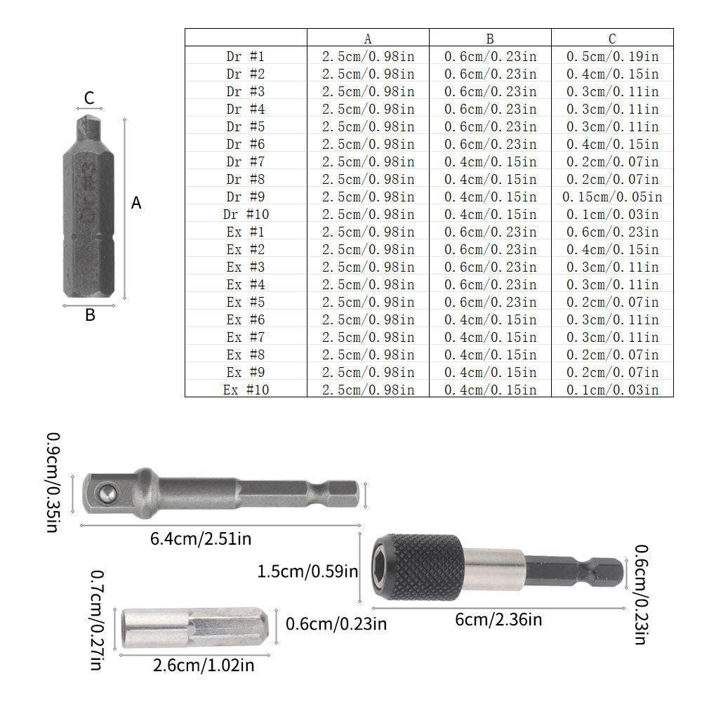 48pc Nut Extractor Screw Extractor Left-Handed Twist Drill Disassembly Tool Sliding Nut Remover Set
