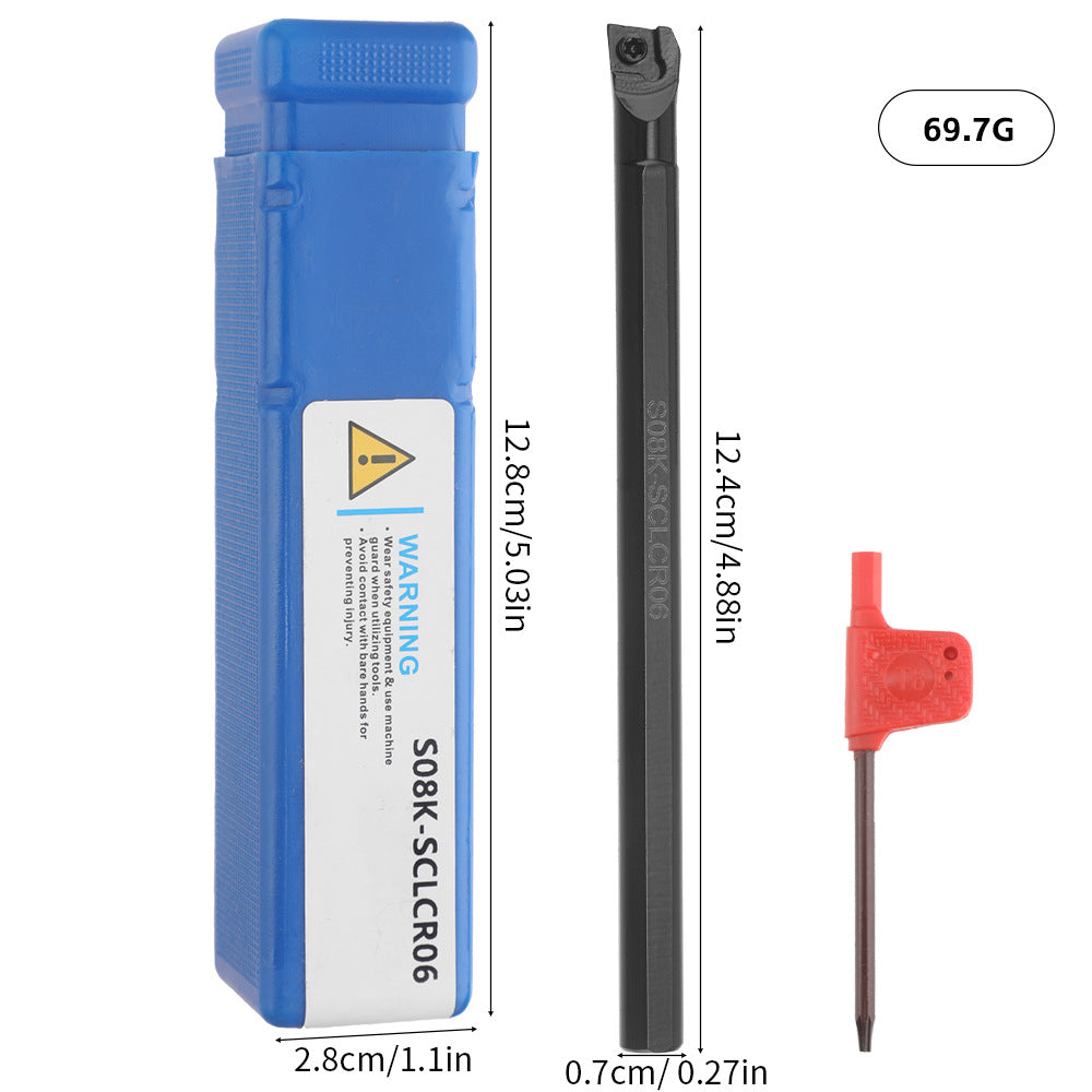 4Pieces S07K/S08K/S10K/S12M-SCLCR06Turning Tool Holder10Pieces CCMT06020 Blade