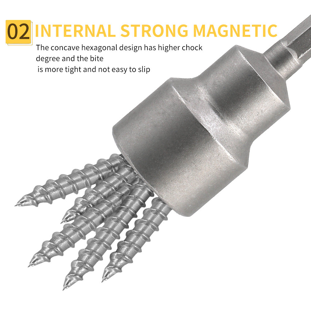 Strong Magnetic Socket Head Set Wind Batch Socket Head with Strong Magnetic Hex Socket Head Boxed Durable65mm