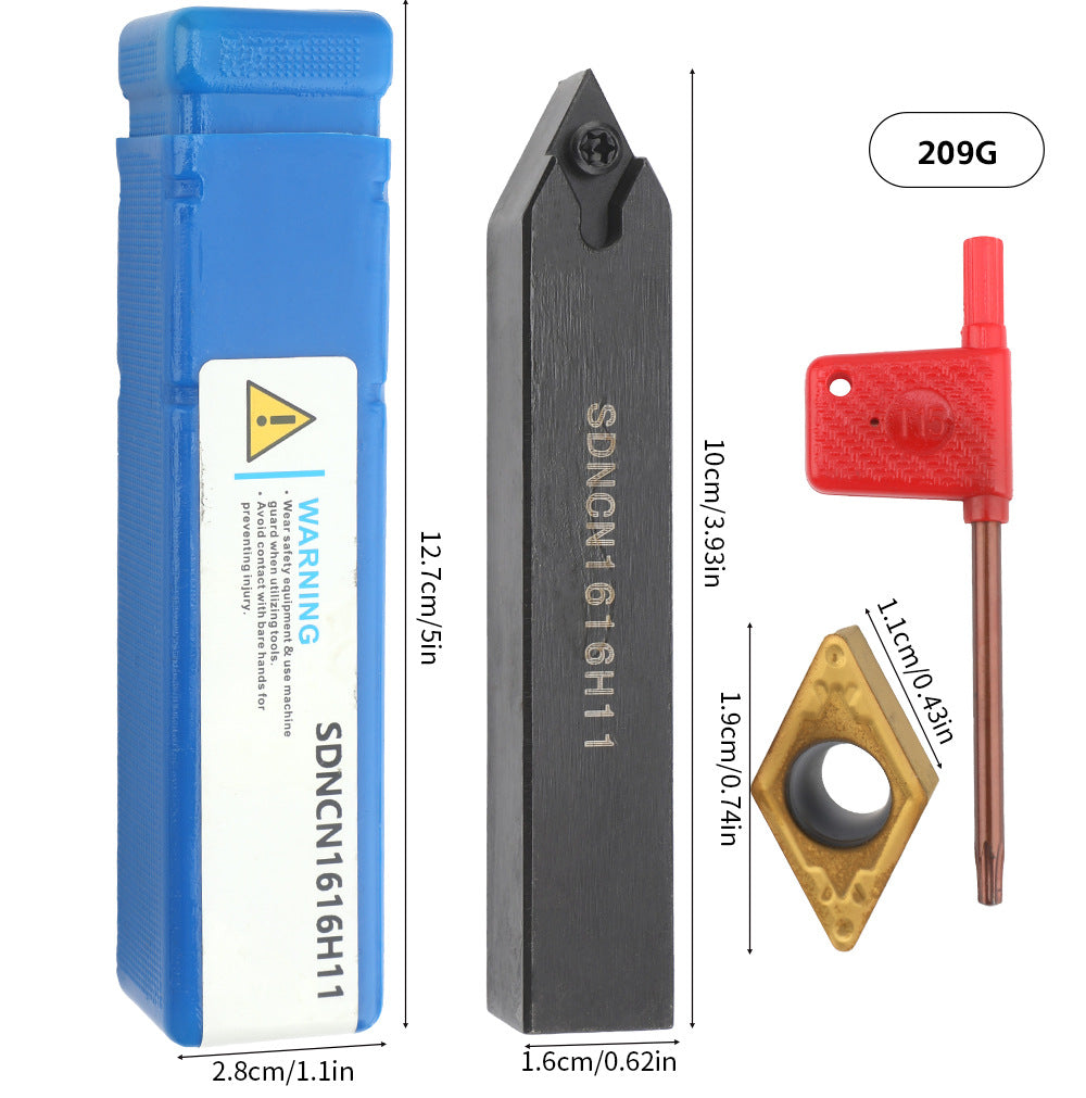 7Set of CNC Lathe Tool Holders MGEHR1616-3 SDJCR1616H07 SDNCN1616H11 16MM