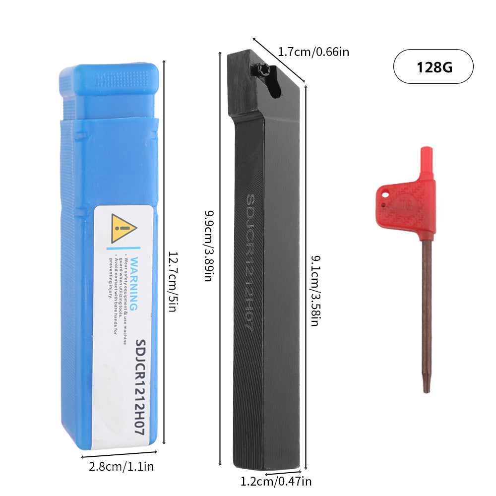 12mm Drill Handle Boring Tool Rod with Wrench Multifunctional Carbide Inserts Lathe Tool