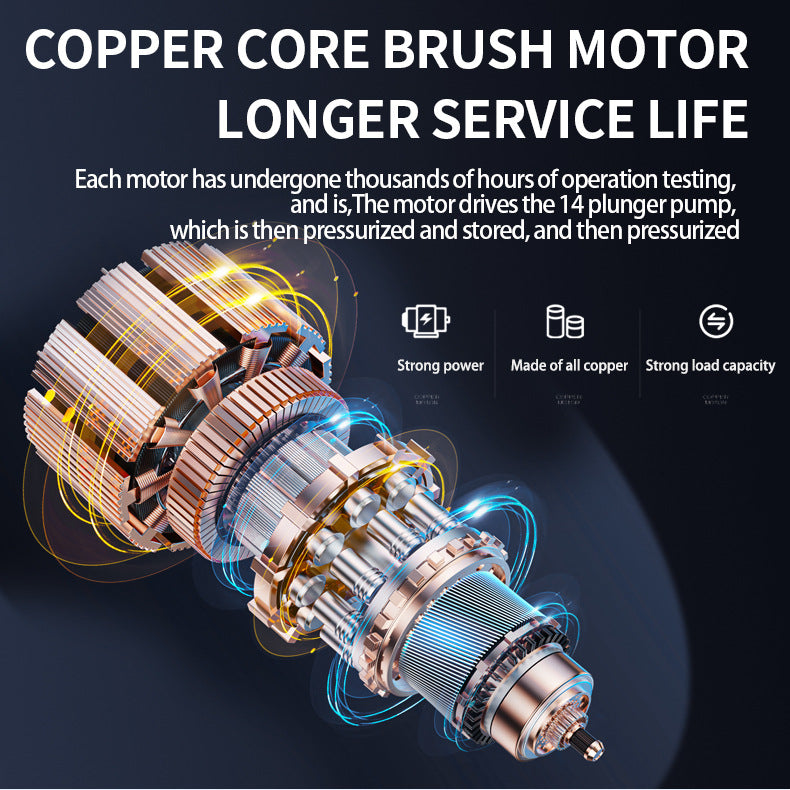 High Pressure Car Wash Water Gun Rechargeable Portable Lithium Battery Water Gun High Power Electric Display Water Gun Cleaning Machine for Watering Flowers and Vegetables