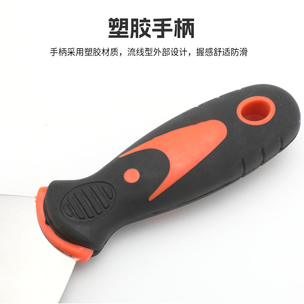 Stainless Steel Putty Knife Two-Tone Handle Spatula Wood Handle Putty Knife Mirror Spatula Plastic Handle Putty Knife Sand Table Set