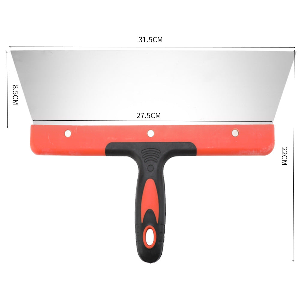 Stainless Steel Putty Knife Two-Tone Handle Spatula Wood Handle Putty Knife Mirror Spatula Plastic Handle Putty Knife Sand Table Set