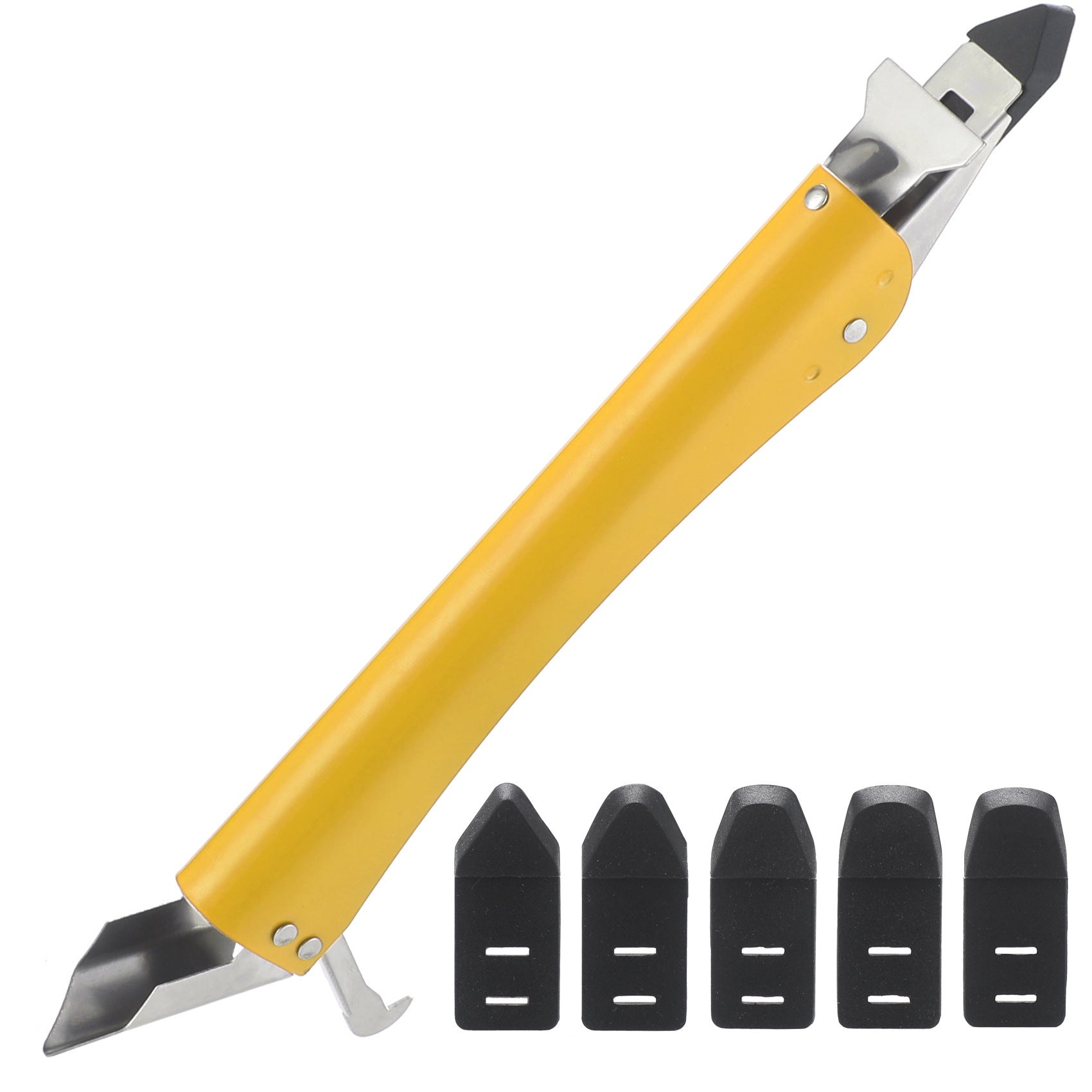 Stainless Steel Scraper Glass Glue Spatula Edge Trimming Sealant Filling Tool Multi-Functional Scraper Hook Tool