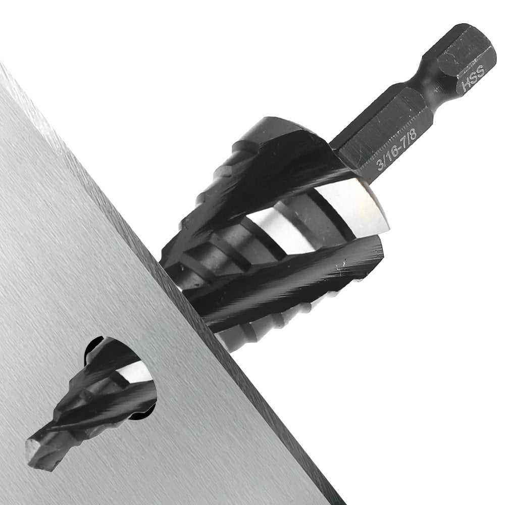High-speed Bearing Steel HSS4341Stainless Steel Step Drill Bit Pagoda Drill Bit Four-slot Reamer Drill
