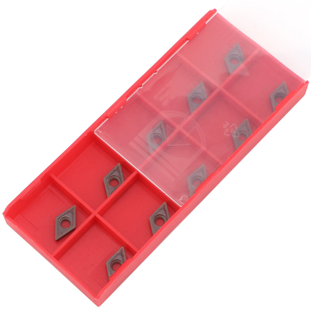 10Piece DCMT0702 EM YBC205 CNC Inserts Purple coating + Matching Wrench