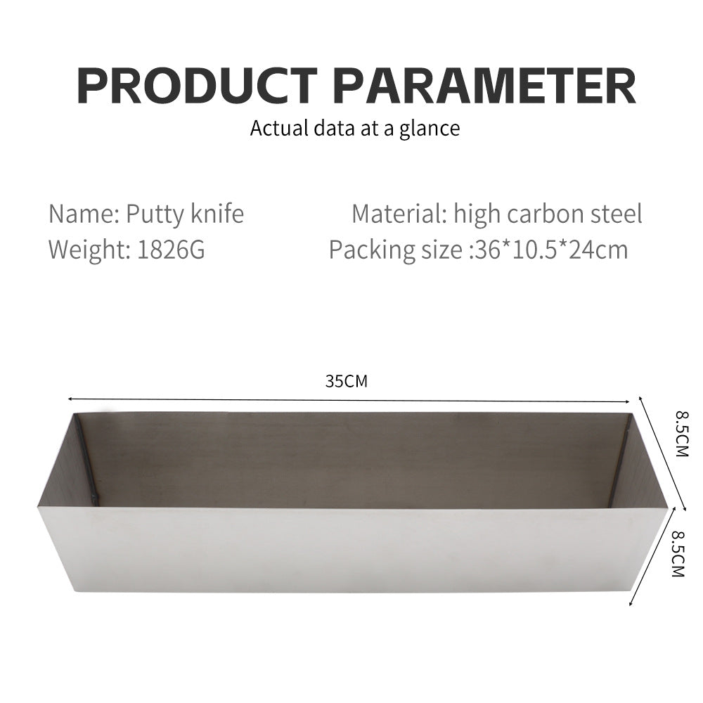 Stainless Steel Putty Knife Two-Tone Handle Spatula Wood Handle Putty Knife Mirror Spatula Plastic Handle Putty Knife Sand Table Set