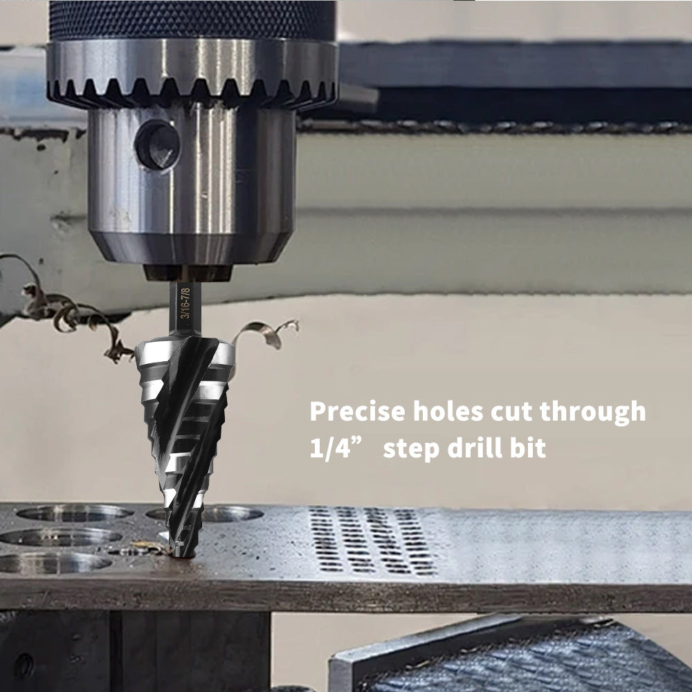 High-speed Bearing Steel HSS4341Stainless Steel Step Drill Bit Pagoda Drill Bit Four-slot Reamer Drill