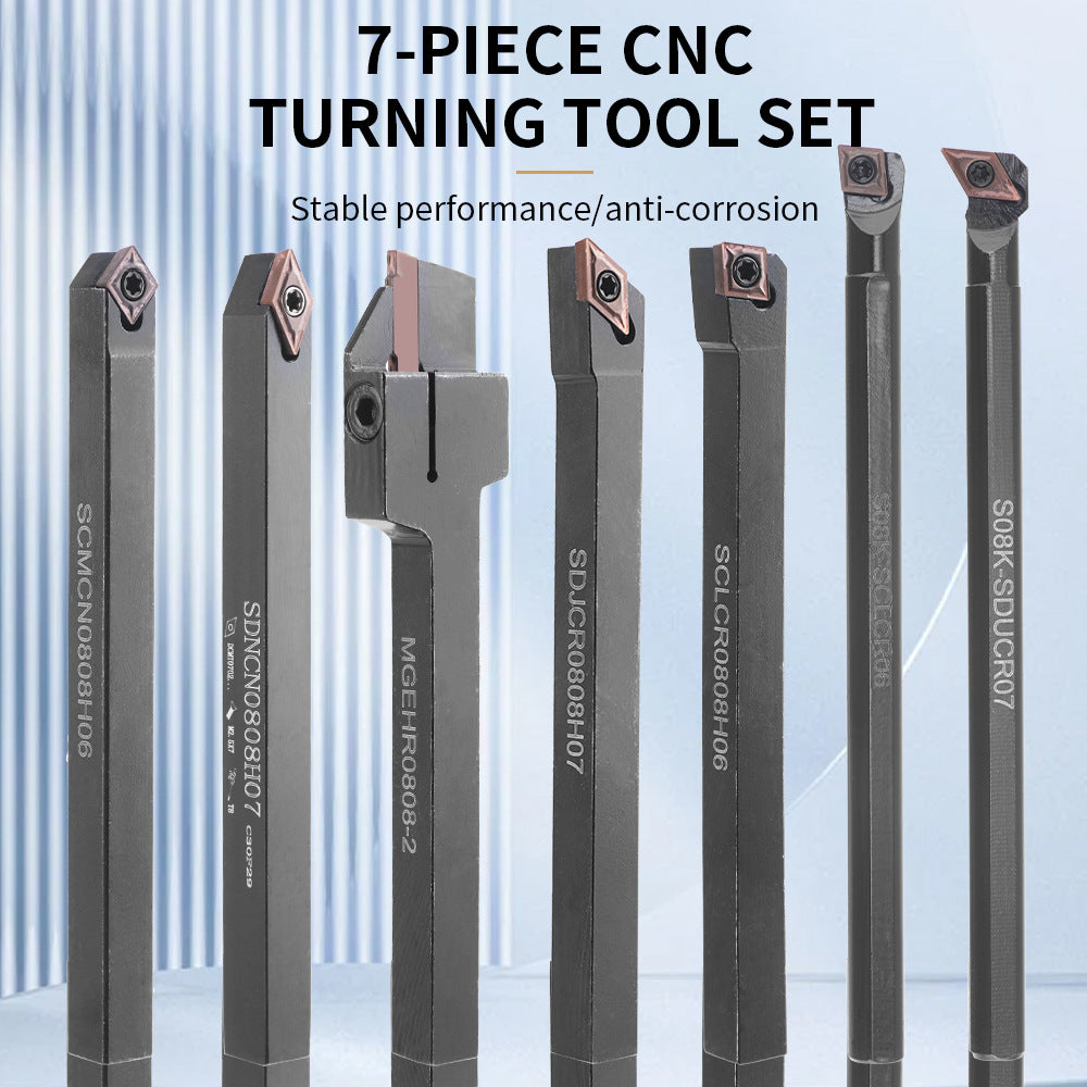 Hot Sale7Set Tungsten Steel Blade +8MM Hard Alloy Steel Shank Diameter CNC Tool Holder Wrench