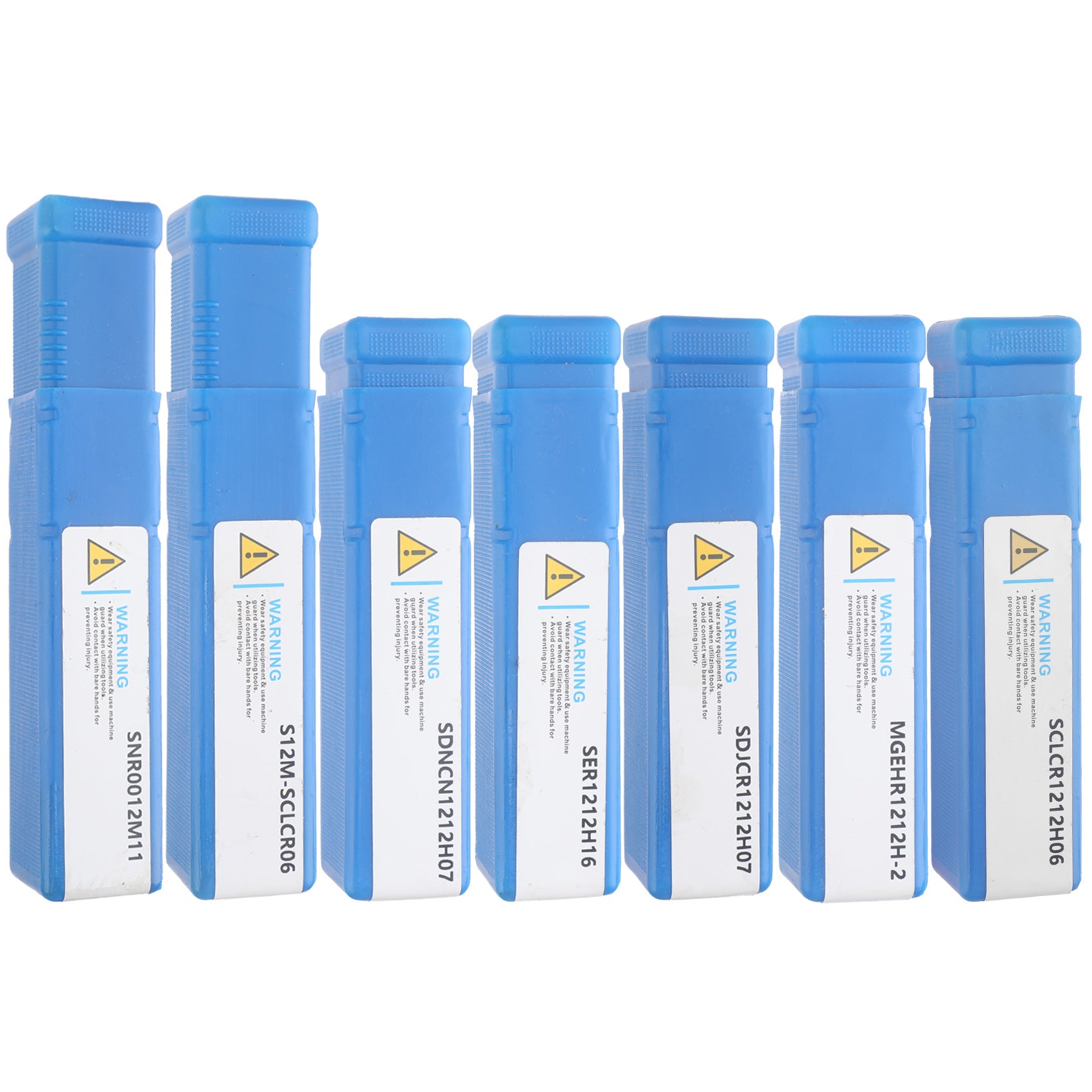 7Pieces12MM Tool Holder Diameter Lathe Turning Tool Hardness Metal Milling Cutter Blade Lathe CNC Processed Steel Parts Set