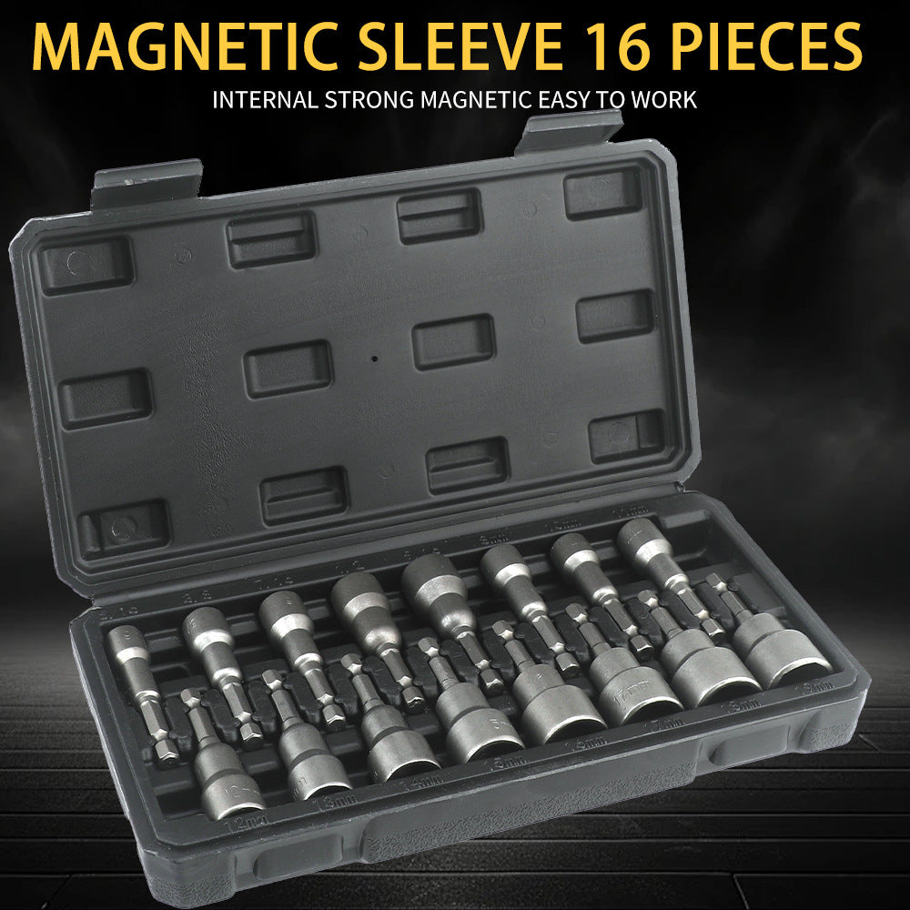 Strong Magnetic Socket Head Set Wind Batch Socket Head with Strong Magnetic Hex Socket Head Boxed Durable65mm
