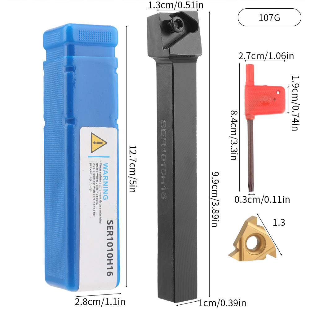 CNC Punching Machine Tool Holder Lathe10mm 9Set of Lathe Tools High Hardness Metal Milling Cutter Lathe CNC Knife Holder