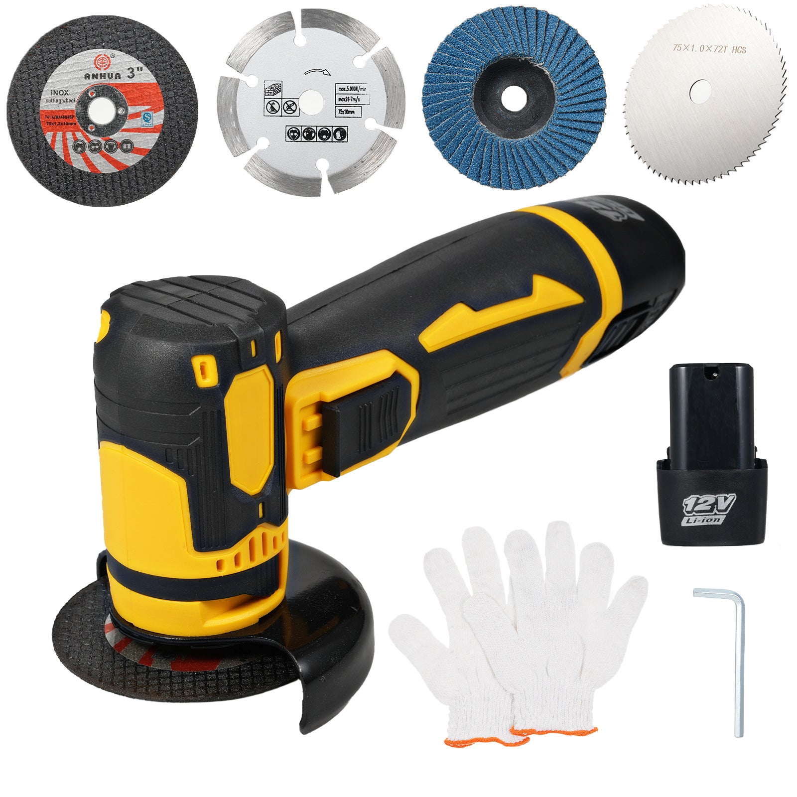 Factory Direct Sale Cordless Brushless Lithium Electric Angle Grinder Cutting Grinding Polishing Electric Hand Sanding Wheel Tool Magic