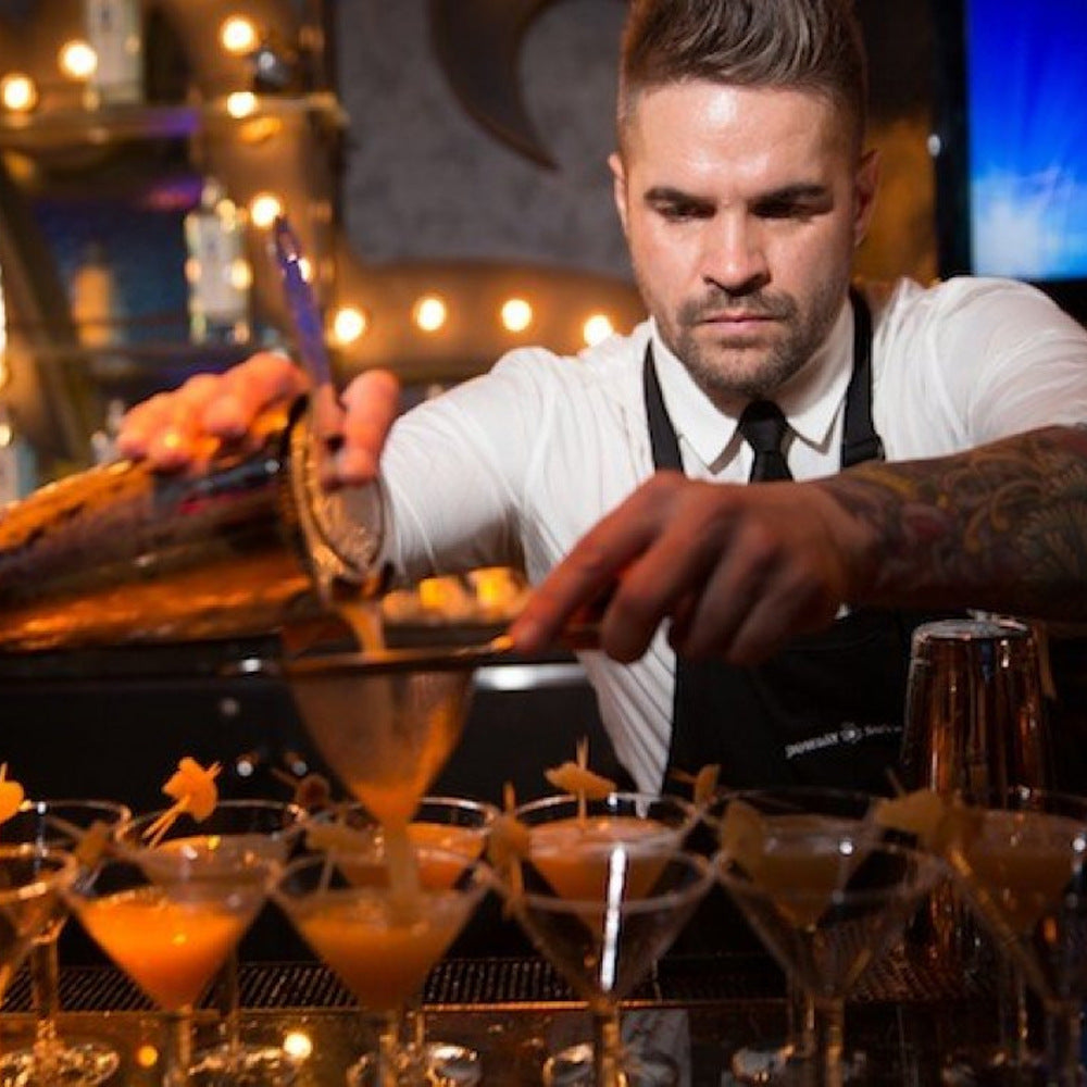 Bar Shaker Cocktail Tool Stainless Steel Japanese Style Shaker Half Round Cocktail Shaker 10-Piece Set