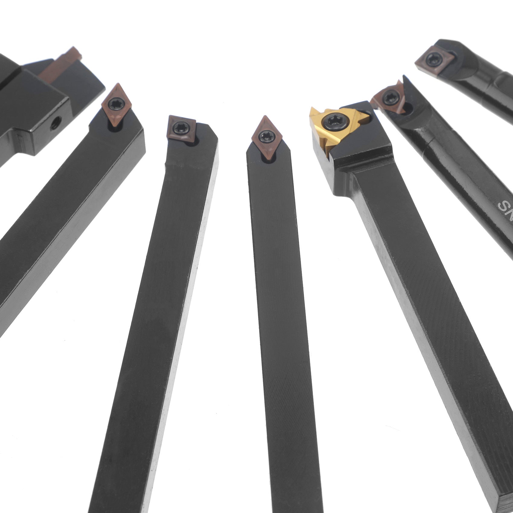 7Set10mm CNC Lathe Tool Holder Set 7Knife Handle+7Blade+7One Wrench