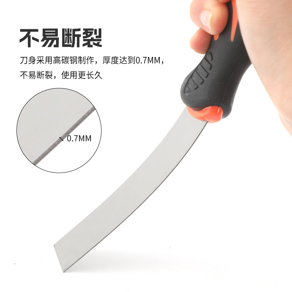 Stainless Steel Putty Knife Two-Tone Handle Spatula Wood Handle Putty Knife Mirror Spatula Plastic Handle Putty Knife Sand Table Set
