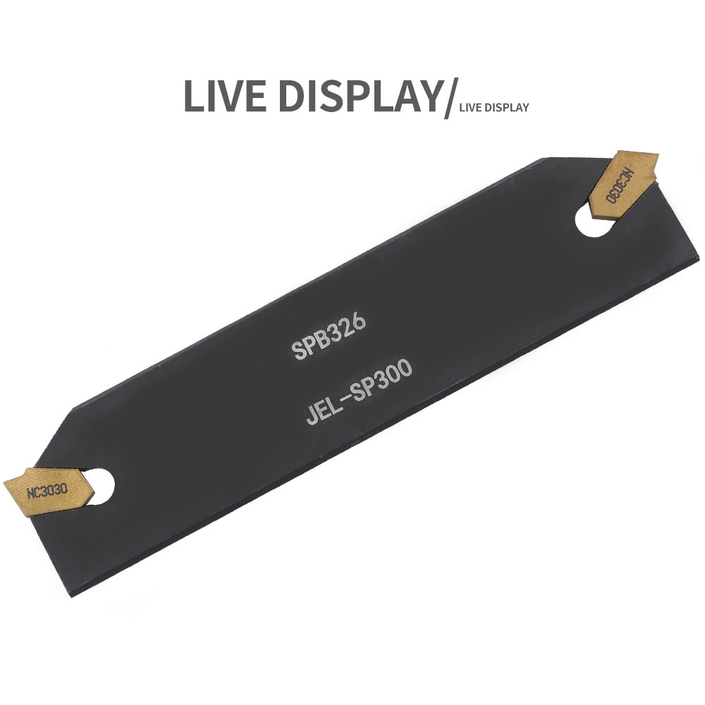 Grooving and Cutting Tool SPB326 26mm Parts Cutting Blade + 10X GTN-3 SP300Blade