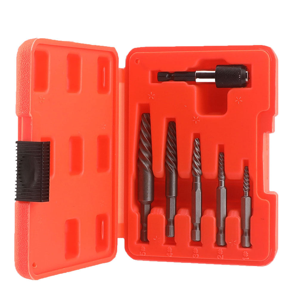 In Stock High-Speed Steel Drill Bit Set6pcs Screw Extractor Set In Stock Wholesale Broken Wire Extractor