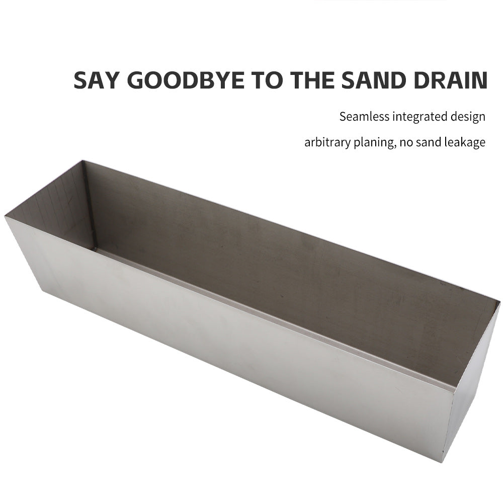 Stainless Steel Putty Knife Two-Tone Handle Spatula Wood Handle Putty Knife Mirror Spatula Plastic Handle Putty Knife Sand Table Set