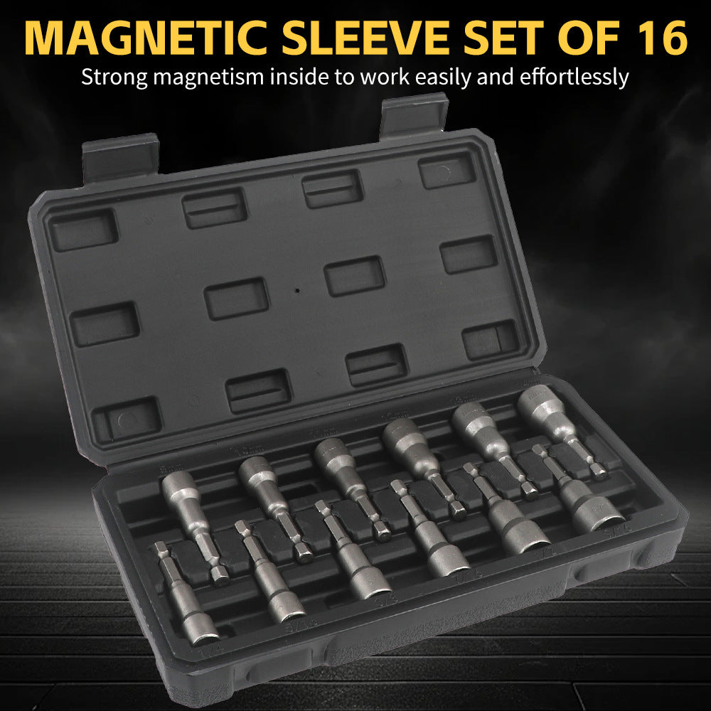 Strong Magnetic Socket Head Set Wind Batch Socket Head with Strong Magnetic Hex Socket12Headset with Box