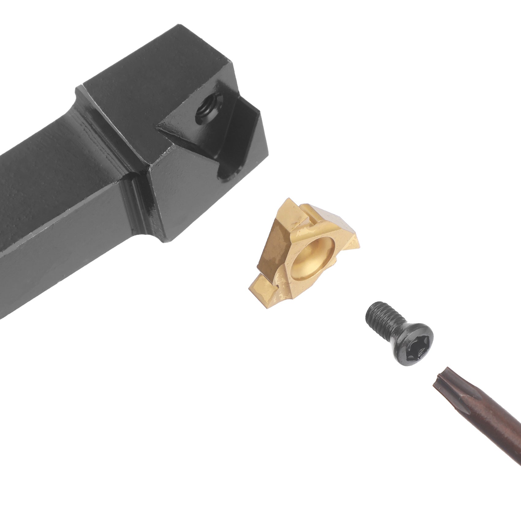 7Set10mm CNC Lathe Tool Holder Set 7Knife Handle+7Blade+7One Wrench