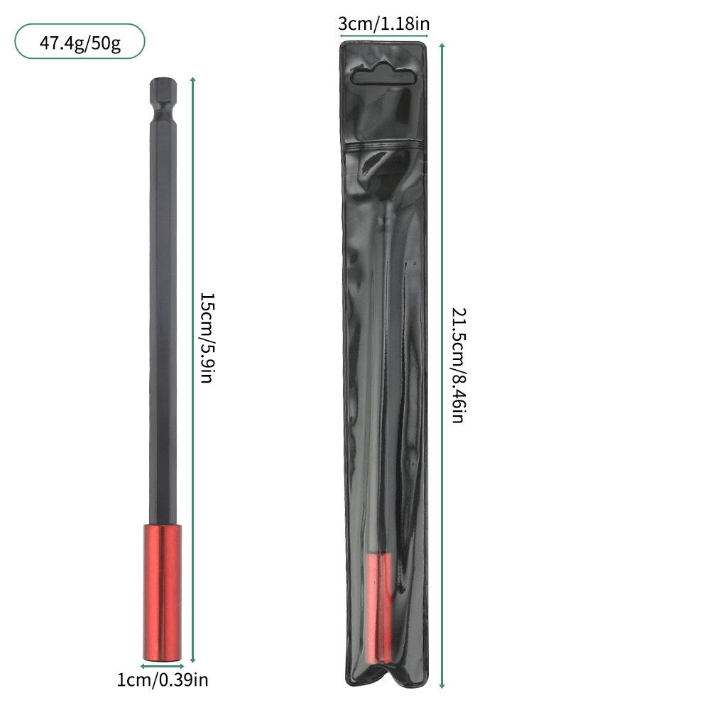Hexagon Socket Bit Extension Rod Extended Bit Socket 1/4Magnetic Wind Drill Bit Extension Rod3Set