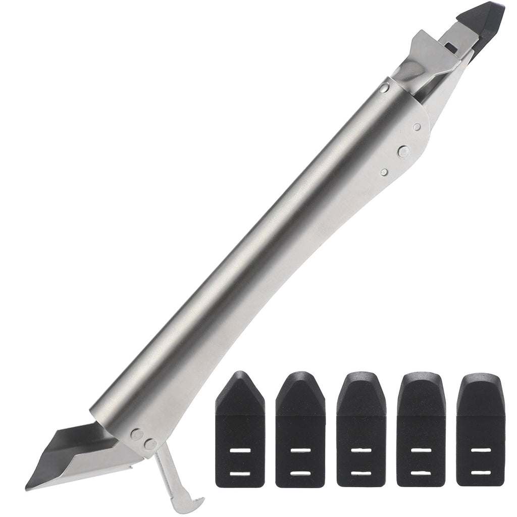Stainless Steel Scraper Glass Glue Spatula Edge Trimming Sealant Filling Tool Multi-Functional Scraper Hook Tool