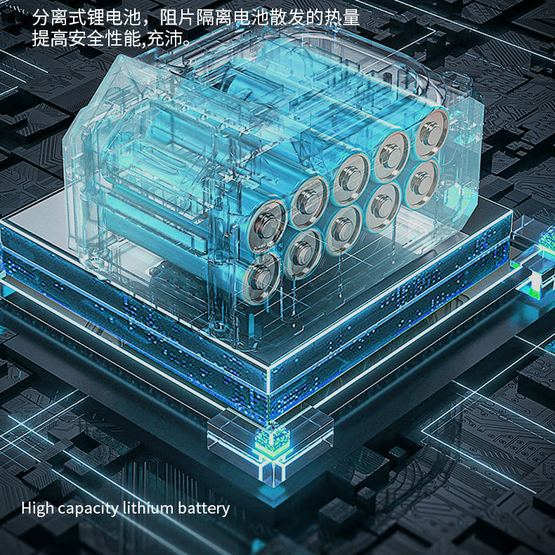 High Pressure Car Wash Water Gun Rechargeable Portable Lithium Battery Water Gun High Power Electric Display Water Gun Cleaning Machine for Watering Flowers and Vegetables