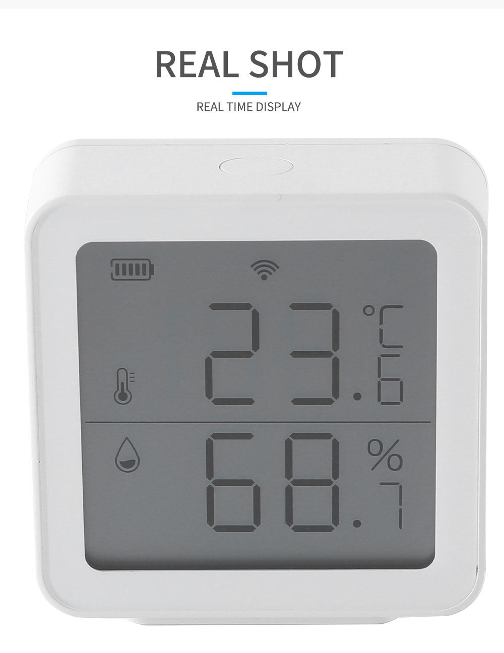 tuya Temperature and Humidity Sensor Wireless Tuya Smart Home wifi Temperature and Humidity Meter Detector