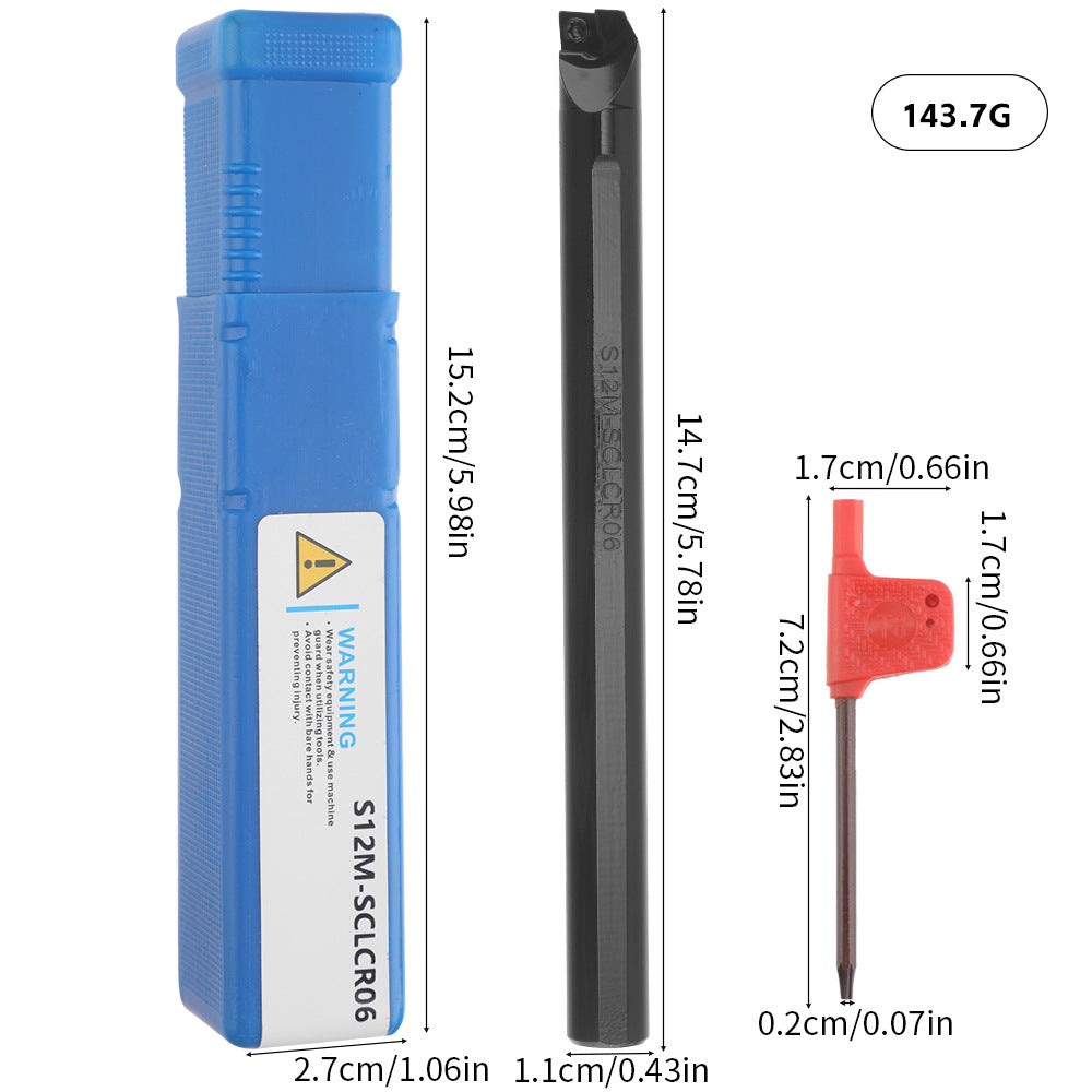 4Pieces S07K/S08K/S10K/S12M-SCLCR06Turning Tool Holder10Pieces CCMT06020 Blade