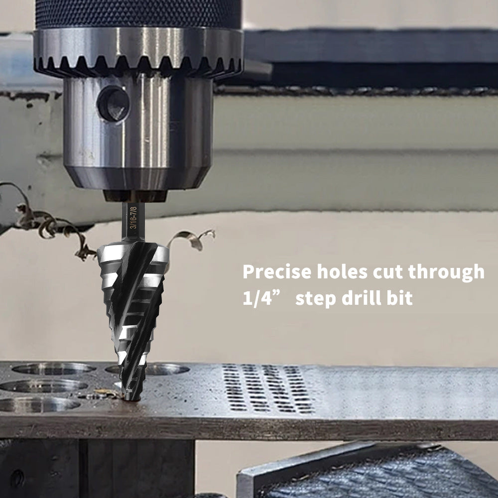 High-speed Bearing Steel HSS4341Stainless Steel Step Drill Bit Pagoda Drill Bit Four-slot Reamer Drill