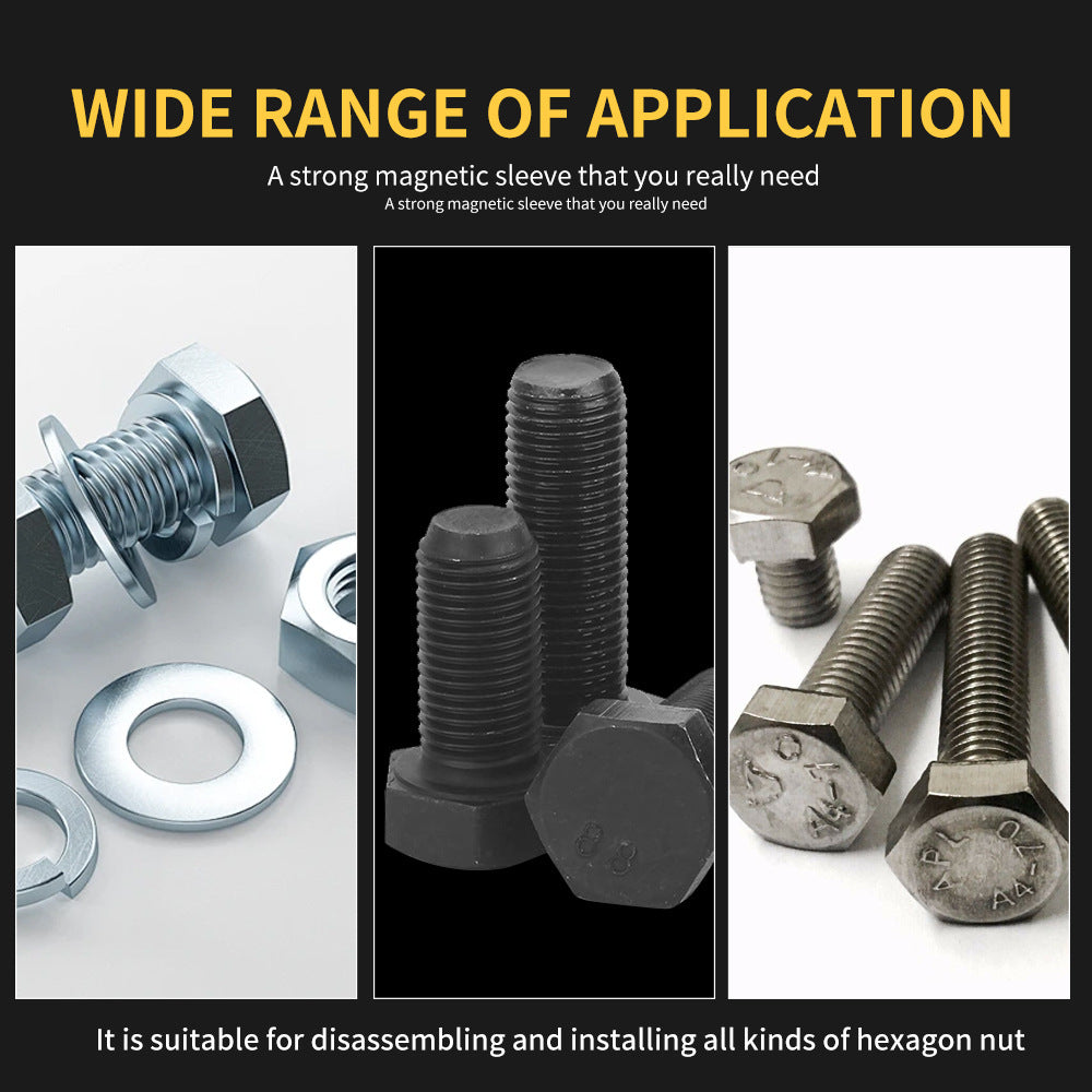 Strong Magnetic Socket Head Set Wind Batch Socket Head with Strong Magnetic Hex Socket12Headset with Box