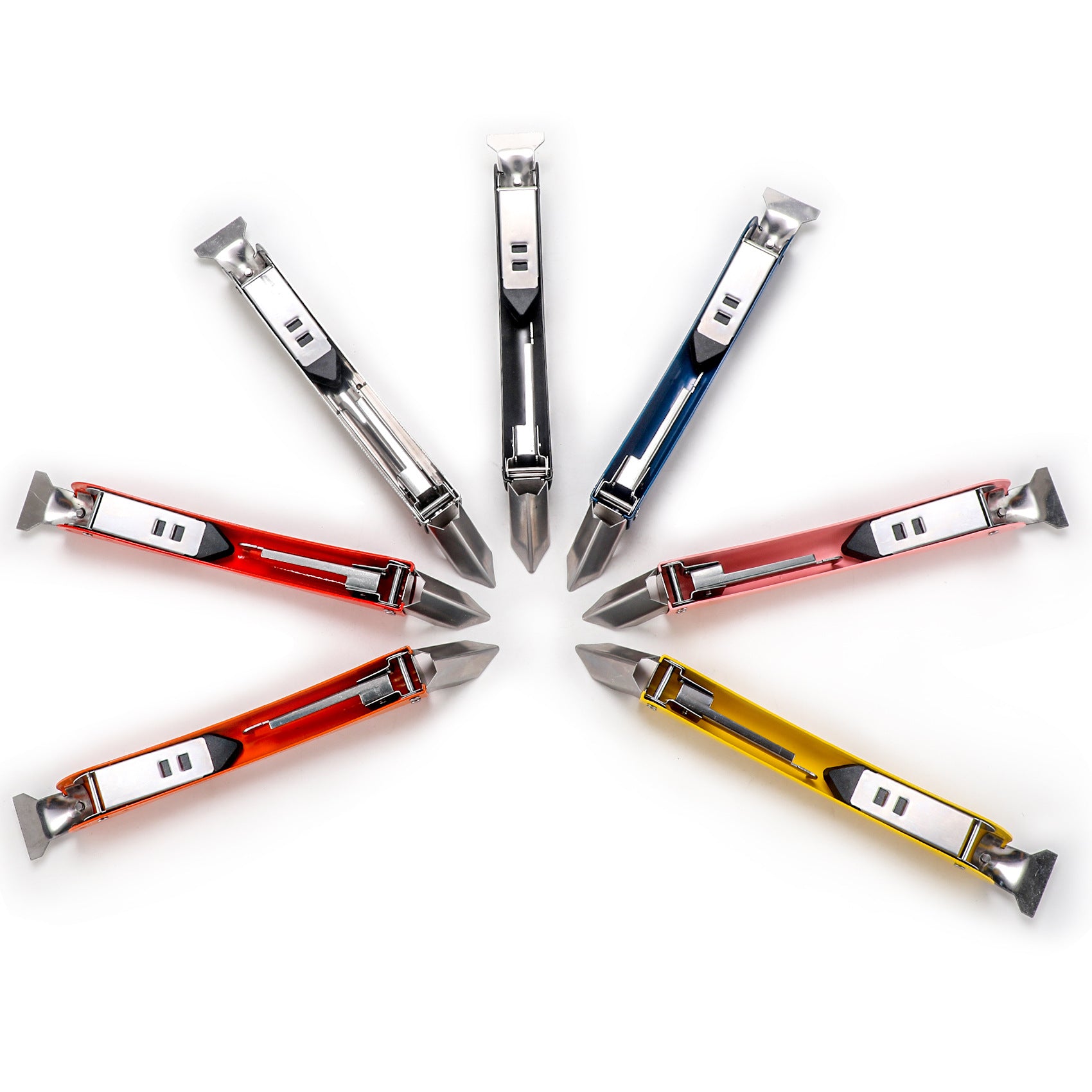 Stainless Steel Scraper Glass Glue Spatula Edge Trimming Sealant Filling Tool Multi-Functional Scraper Hook Tool