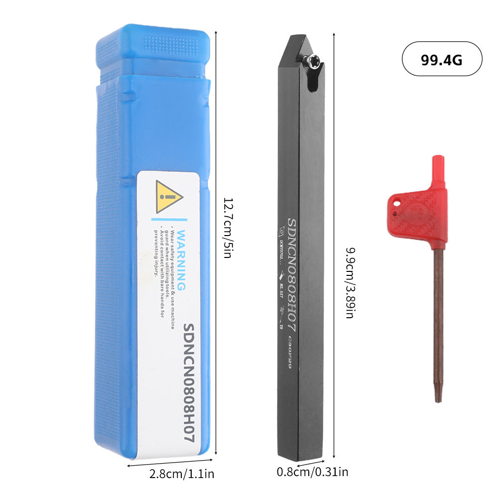 Hot Sale7Set Tungsten Steel Blade +8MM Hard Alloy Steel Shank Diameter CNC Tool Holder Wrench