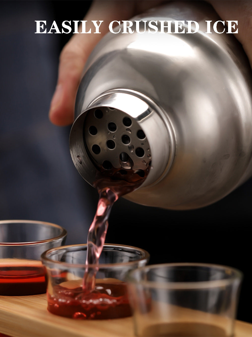 16 Piece Cocktail Shaker Set with Stand Bar Tools Japanese Style