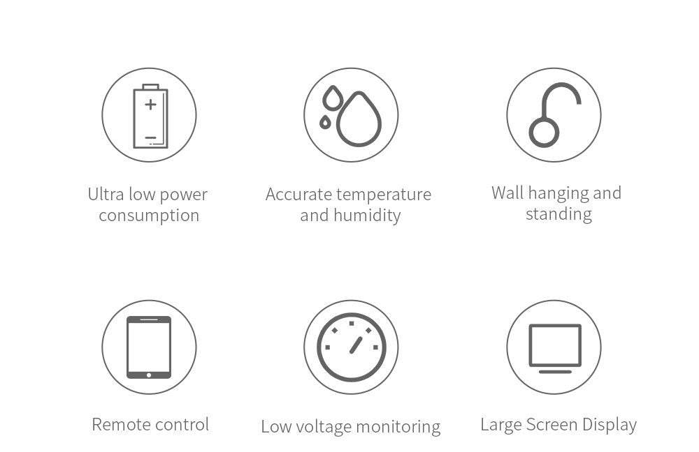 tuya Temperature and Humidity Sensor Wireless Tuya Smart Home wifi Temperature and Humidity Meter Detector