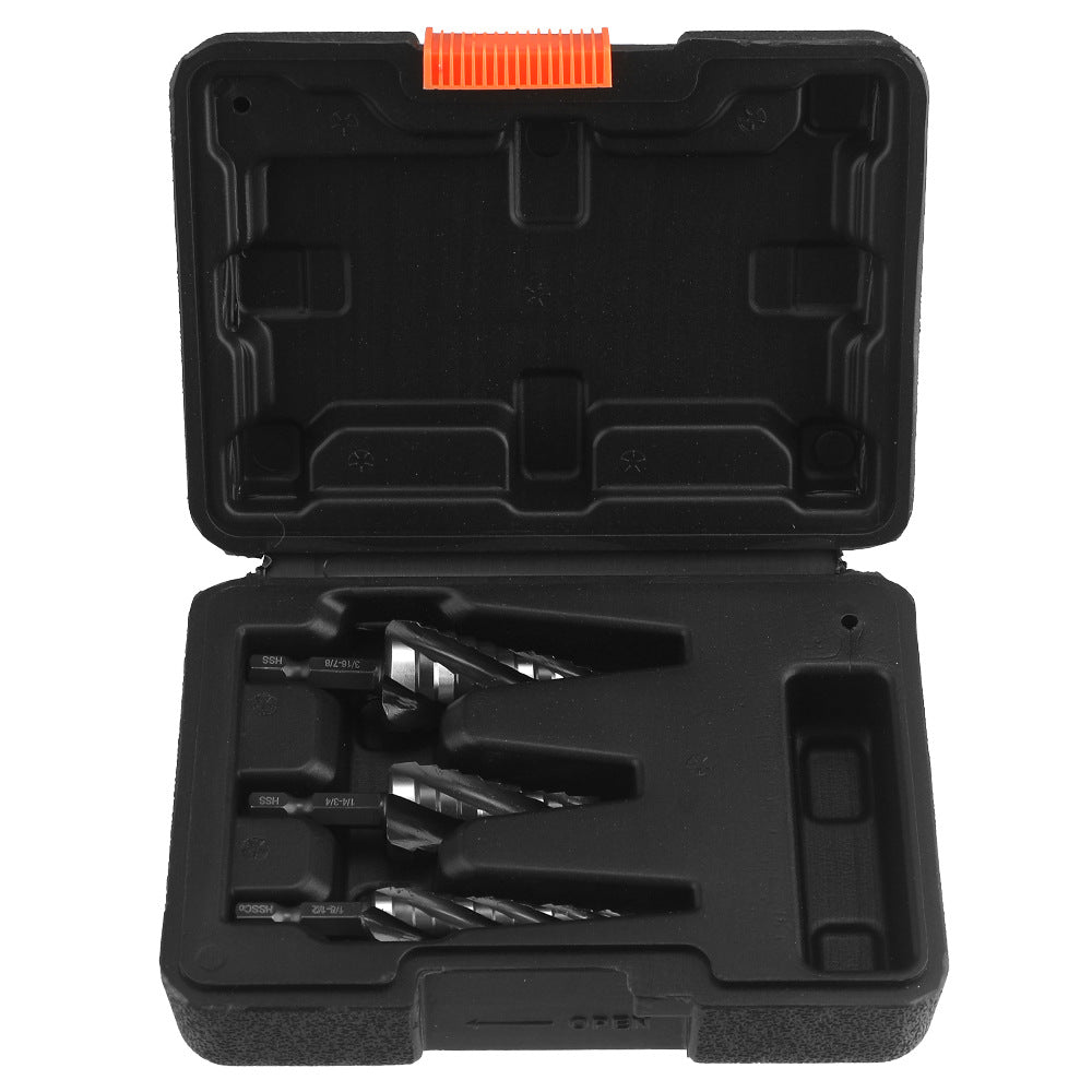 High-speed Bearing Steel HSS4341Stainless Steel Step Drill Bit Pagoda Drill Bit Four-slot Reamer Drill