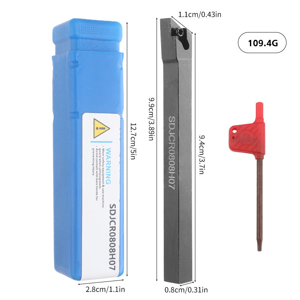 Hot Sale7Set Tungsten Steel Blade +8MM Hard Alloy Steel Shank Diameter CNC Tool Holder Wrench