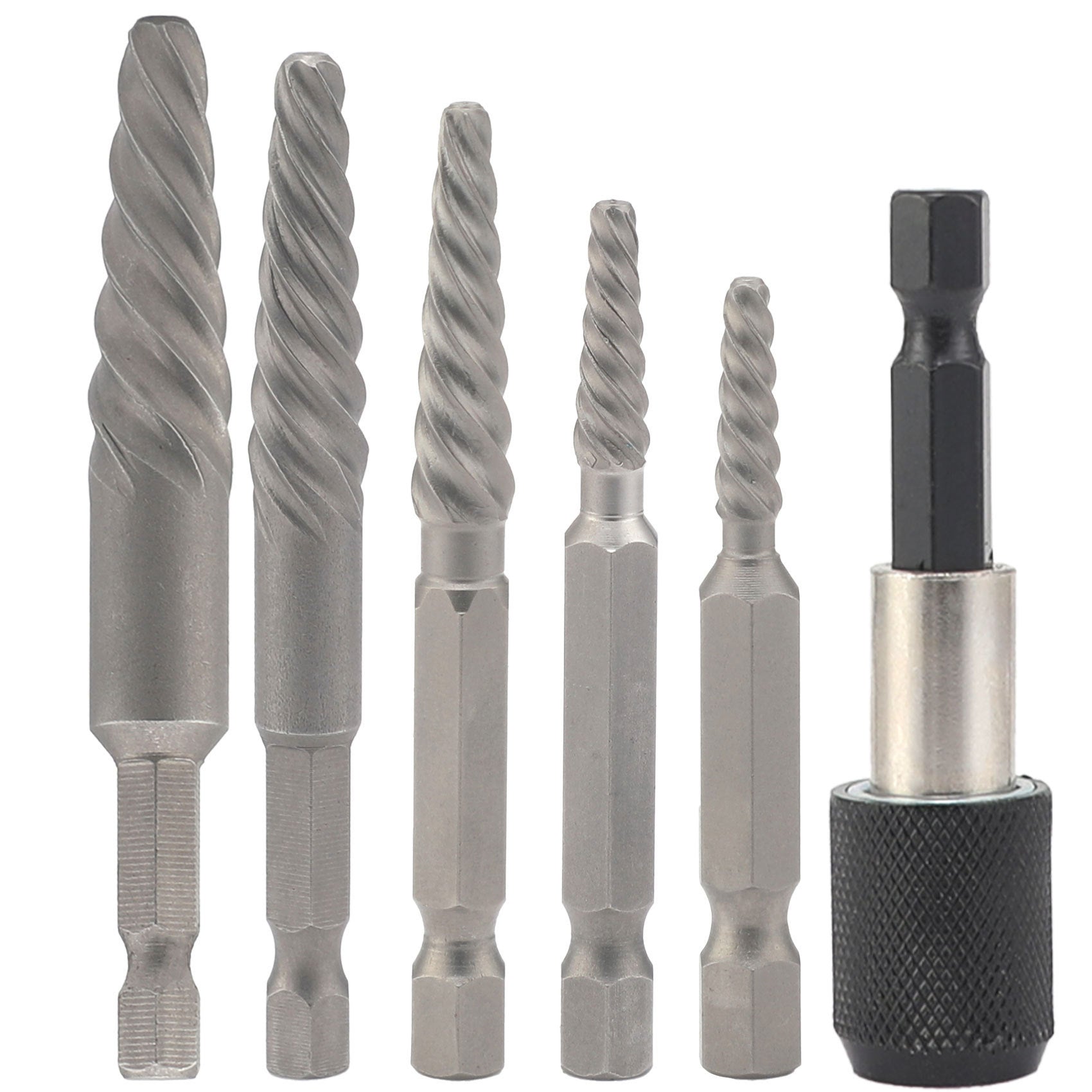 In Stock High-Speed Steel Drill Bit Set6pcs Screw Extractor Set In Stock Wholesale Broken Wire Extractor