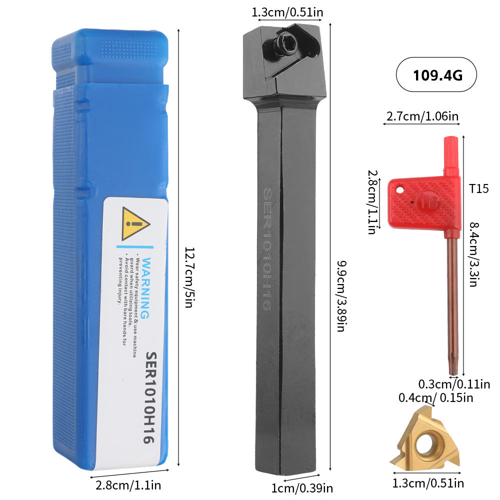 Popular7Set10mm Turning Tool Set 7Knife Handle+7Multi-functional Carbide Blades